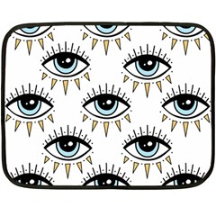 Eyes Pattern Fleece Blanket (mini) by Valentinaart