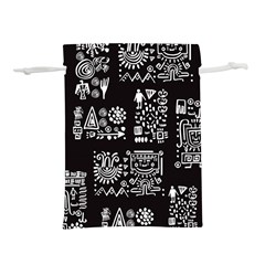 Vector Pattern Design With Tribal Elements Lightweight Drawstring Pouch (m) by Vaneshart