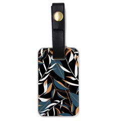 Summer Trend Seamless Background With Bright Tropical Leaves Plants Luggage Tag (one Side) by Vaneshart