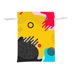 Abstract Colorful Pattern Shape Design Background Lightweight Drawstring Pouch (m) by Vaneshart