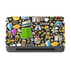 Vector Flat Seamless Texture Pattern Ghana Memory Card Reader With Cf by Vaneshart