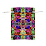 ABSTRACT-A-4 Lightweight Drawstring Pouch (M) Back