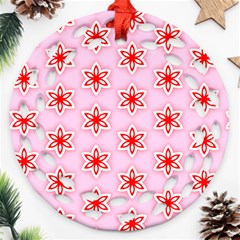 Pattern Texture Round Filigree Ornament (two Sides) by Mariart