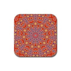 Abstract Art Abstract Background Rubber Coaster (square)  by Simbadda