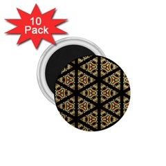 Pattern Stained Glass Triangles 1 75  Magnets (10 Pack)  by Simbadda