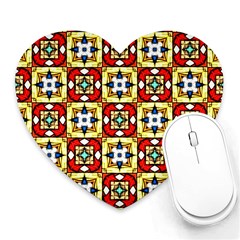 Church Pattern Church Texture Heart Mousepads by Simbadda