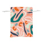 Organic Forms And Lines Seamless Pattern Lightweight Drawstring Pouch (S) Back