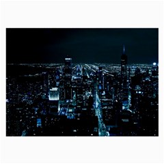 Building Night City Large Glasses Cloth (2 Sides) by Vaneshart