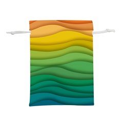 Background Waves Wave Texture Lightweight Drawstring Pouch (m) by Wegoenart