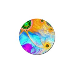 Artwork Digital Art Fractal Colors Golf Ball Marker (10 Pack) by Wegoenart