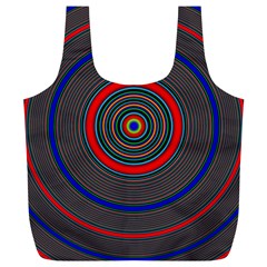 Art Design Fractal Circle Full Print Recycle Bag (xl) by Wegoenart