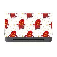 Ghost Halloween Drawing Flower Leaf Memory Card Reader With Cf by Vaneshart