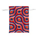 Pattern Curve Design Lightweight Drawstring Pouch (M) Front