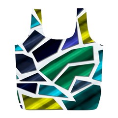 Mosaic Shapes Full Print Recycle Bag (l) by Vaneshart