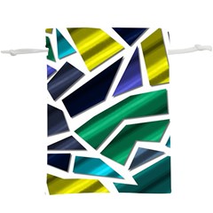 Mosaic Shapes  Lightweight Drawstring Pouch (xl) by Vaneshart