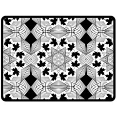 Seamless Pattern With Maple Leaves Double Sided Fleece Blanket (large)  by Vaneshart