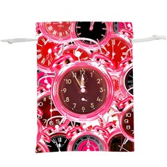 Clock Face 4  Lightweight Drawstring Pouch (xl) by impacteesstreetwearten