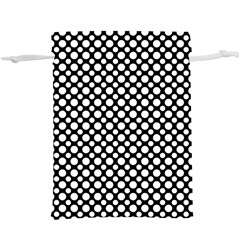 Dot Dots Dotted 2 Black Black  Lightweight Drawstring Pouch (xl) by impacteesstreetwearten