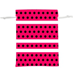 Polka Dots Two Times 3 Black  Lightweight Drawstring Pouch (xl) by impacteesstreetwearten