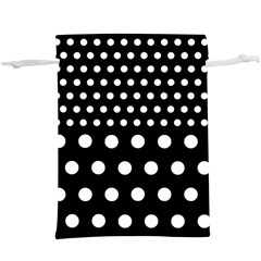 Polka Dots Two Times 11 Black  Lightweight Drawstring Pouch (xl) by impacteesstreetwearten