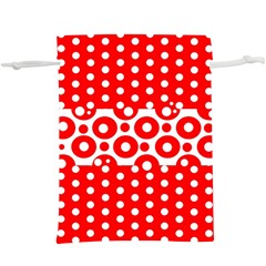 Polka Dots Two Times 10  Lightweight Drawstring Pouch (xl) by impacteesstreetwearten