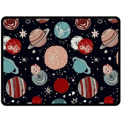 Space Galaxy Pattern Double Sided Fleece Blanket (large)  by Vaneshart
