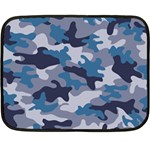 Military Seamless Pattern Double Sided Fleece Blanket (Mini)  35 x27  Blanket Back