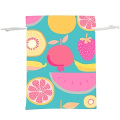 Seamless Pattern With Fruit Vector Illustrations Gift Wrap Design  Lightweight Drawstring Pouch (xl) by Vaneshart