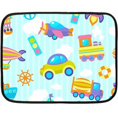 Transport Toy Seamless Pattern Double Sided Fleece Blanket (mini)  by Vaneshart