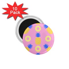Pop Art Pineapple Seamless Pattern Vector 1 75  Magnets (10 Pack)  by Sobalvarro