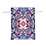 Marble Texture Print Fashion Style Patternbank Vasare Nar Abstract Trend Style Geometric Lightweight Drawstring Pouch (L) Back