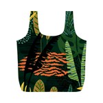 Abstract Seamless Pattern With Tropical Leaves Full Print Recycle Bag (M) Back