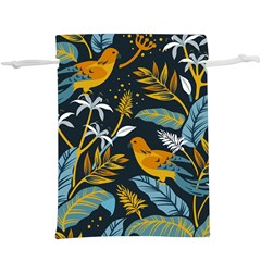 Birds Nature Design  Lightweight Drawstring Pouch (xl) by Vaneshart