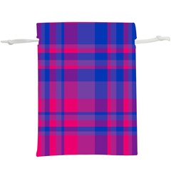 Bisexual Plaid  Lightweight Drawstring Pouch (xl) by NanaLeonti