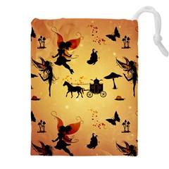 Cute Fairy Tal Pattern Drawstring Pouch (4xl) by FantasyWorld7