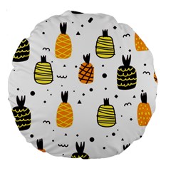 Pineapples Large 18  Premium Round Cushions by Sobalvarro