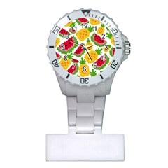 Watermelon Pattern Se Fruit Summer Plastic Nurses Watch by Vaneshart