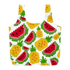 Watermelon Pattern Se Fruit Summer Full Print Recycle Bag (l) by Vaneshart