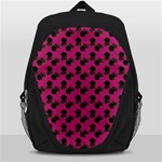 Black Rose Pink Backpack Bag Front