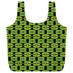 Green Black Abstract Pattern Full Print Recycle Bag (XXXL) Back