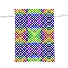 Colorful Circle Abstract White Purple Green Blue  Lightweight Drawstring Pouch (xl) by BrightVibesDesign
