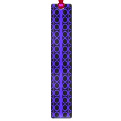 Circles Lines Black Blue Large Book Marks by BrightVibesDesign