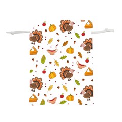 Thanksgiving Turkey Pattern Lightweight Drawstring Pouch (l) by Valentinaart