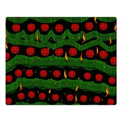 Pumkin Time Maybe Halloween Double Sided Flano Blanket (large)  by pepitasart