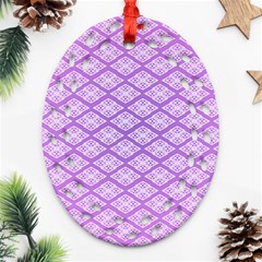 Pattern Texture Geometric Purple Ornament (oval Filigree) by Mariart