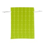Background Texture Pattern Green Lightweight Drawstring Pouch (S) Back