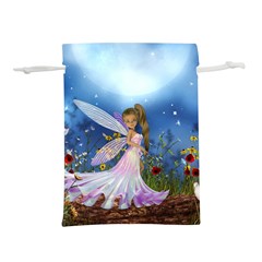 Little Fairy In The Night Lightweight Drawstring Pouch (s) by FantasyWorld7