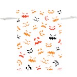 Pumpkin Faces Pattern  Lightweight Drawstring Pouch (XL) Back