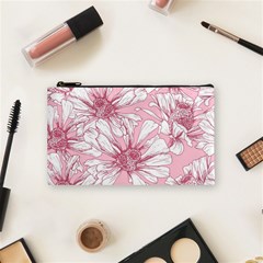 Pink Flowers Cosmetic Bag (small) by Sobalvarro