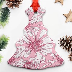 Pink Flowers Ornament (christmas Tree)  by Sobalvarro